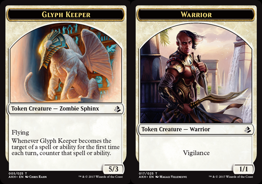 Token - Glyph Keeper // Warrior